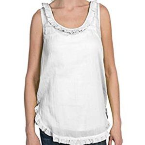 Dylan Tops Whisper Ruffle Hem Racerback Tank